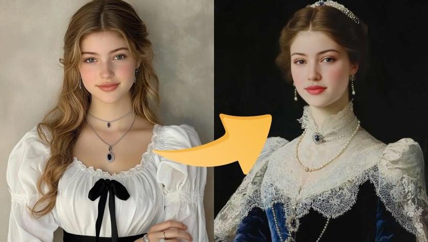 What is your vintage oil painting look like?