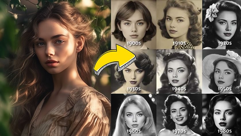 What would you look like in different decades?